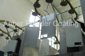 Auto powder coating line for control cabinet